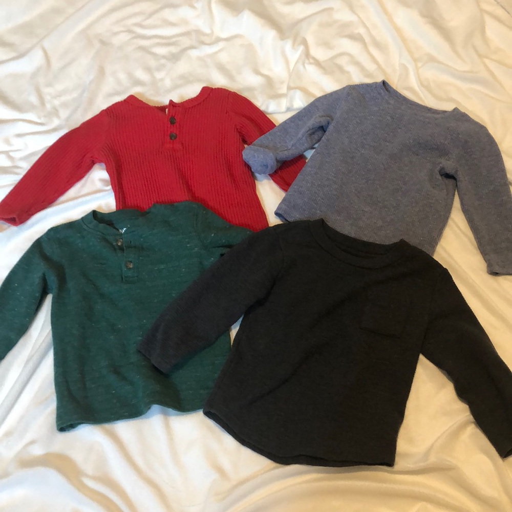 Toddler thermal long sleeve tops